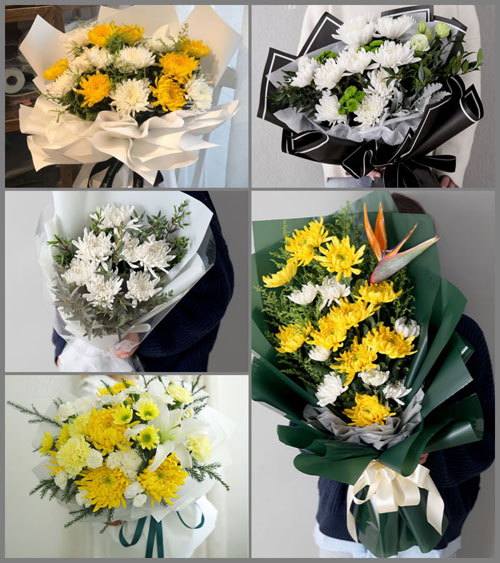 江苏泰州泰兴市广陵镇白事花束代送